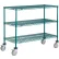 Nexel® 3 Shelf Truck, Poly-Green®, 24"W x 24"D x 80"H, Polyurethane Swivel Casters, 2 Brakes