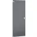 ASI Global Partitions Steel Partition Door - 36"W Charcoal Left Out/Right In, Without Hardware