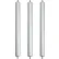Global Industrial™ 16" BF Replacement Roller, 1-3/8" Dia., 18 Ga. Galvanized Steel, Pack of 3