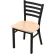 Holland Bar Stool 400 Jackie Dining Chair, Natural Maple Seat, Black Wrinkle Finish