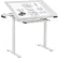 Interion® Adjustable Height Drafting Table, 48"L x 30"W, White