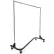 Global Industrial™ Rolling Z-Rack Garment Storage Rack, 63"L x 23"W x 68"H, Black Base