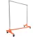 Global Industrial™ Rolling Z-Rack Garment Storage Rack,63"L x 24"W x 68"H, Safety Orange Base
