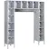 Global Industrial™ 16 Person Clear View Locker, 72W x 18D x 78H, Gray, Asm.