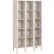 Global Industrial™ 5-Tier 15 Door Clear View Locker, 36Wx12Dx66H, Tan, Asm.