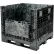Global Industrial™ Premium Collapsible Bulk Container, 48"L x 45"W x 44"H, 2000 lb. Cap., Black