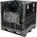 Global Industrial™ Premium Collapsible Bulk Container, 48"L x 45"W x 51"H, 2000 lb. Cap., Black