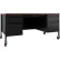 Interion® Mobile Teacher's Desk, 5 Drawers, 60"W x 30"D, Walnut Top w/ Black Frame