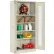 Global Industrial™ Storage Cabinet, Expanded Metal Door, 36"W x 18"D x 78"H, Unassembled, Tan