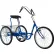 Global Industrial™ Tricycle with Wire Basket, 24" Wheels, Blue