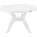 Global Industrial™ 45" Round Resin Table with Umbrella Hole, White