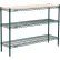 Nexel® 3 Shelf, Poly-Green® Wire Shelving Unit, Hardwood Top, Starter, 24"W x 18"D x 34"H