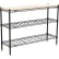 Nexel® 3 Shelf, Black Epoxy Wine Shelving Unit, Hardwood Top, Starter, 48"W x 14"D x 34"H
