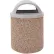 Wausau TF1165 Acid Wash Gray Concrete Waste Receptacle W/Gray Dome Lid- 26" Dia x 44"H