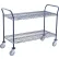 Nexel®, Utility Cart, 2 Shelf, Nexelon®, 24"W x 21"D x 39"H, Poly Casters, 4 Swivel