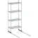Nexel® High Density Floor Track Shelving, 1 Unit, Stainless Steel, 36"W x 21"D x 76"H, 6' Length