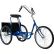 Global Industrial™ Tricycle with Cabinet, 24" Wheels, Blue
