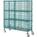 Nexel® Security Truck, Poly-Green, 2 Shelves, 36"W x 24"D x 69"H, Polyurethane Casters