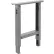 Global Industrial™ Adjustable Height C-Channel Leg for Standard Duty Workbench, 24"D, Gray