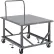 Global Industrial™ Adjustable Height Pallet Stand w/ Handle, Solid Deck, 48 x 42", 4000 lb Cap