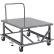 Global Industrial™ Adjustable Height Pallet Stand w/ Handle, Solid Deck, 48 x 42", 4000 lb Cap