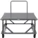 Global Industrial™ Adjustable Height Pallet Stand w/ Handle, Solid Deck, 48 x 48", 4000 lb Cap