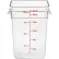 Cambro® Camsquare® Food Container W/ Handle, 11-1/4"L x 12-1/4"W x 15-3/4"H, Clear - Pkg Qty 6