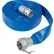 Apache 98138069 3" x 100' PVC Lay Flat Discharge Hose w/C x E Aluminum Cam & Groove Fittings