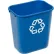 Rubbermaid® Deskside Recycling Wastebasket, 3-1/4 Gallon, Blue