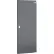ASI Global Partitions Steel Partition Door - 26"W Charcoal Left In/Right Out, Without Hardware