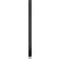 ASI Global Partitions Polymer Pilaster w/ Shoe - 4"W x 82"H Black Confetti