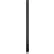ASI Global Partitions Polymer Pilaster w/ Shoe - 6"W x 82"H Black
