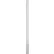 ASI Global Partitions Polymer Pilaster w/ Shoe - 4"W x 82"H Folkstone Gray