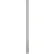 ASI Global Partitions Plastic Laminate Pilaster w/ Shoe - 8"W x 82"H Silver Gray