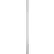ASI Global Partitions Phenolic Black Core Pilaster w/ Shoe - 12"W x 82"H Silver Gray