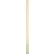 ASI Global Partitions Plastic Laminate Pilaster w/ Shoe - 4"W x 82"H Almond