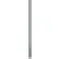 ASI Global Partitions Plastic Laminate Pilaster w/ Shoe - 6"W x 82"H Dove Gray