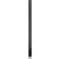 ASI Global Partitions Phenolic Black Core Pilaster w/ Shoe - 12"W x 82"H Graphite Grafix