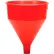 Funnel King® Red Safety Polyethylene 6 Quart Funnel - 32005