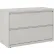 Hirsh Industries® HL1000 Series® 42"W 2 Drawer Lateral File Cabinet, Light Gray