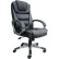 Boss® Executive Office Chairs w/ Arms, Leather & Metal, High Back, 20" - 23-1/2"H Seat, Black