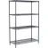 Nexel® 4 Shelf, Nexelon® Blue Wire Shelving Unit, Starter, 24"W x 18"D x 86"H