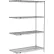 Nexel® 4 Shelf, Nexelate® Silver Epoxy Wire Shelving Unit, Add On, 54"W x 14"D x 63"H