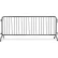 Queue Solutions CrowdMaster™ 1000 Steel Barricade, 100"L x 43"H, Bridge Feet, Black