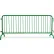 Queue Solutions CrowdMaster™ 1000 Steel Barricade, 100"L x 43"H, Bridge Feet, Green