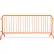Queue Solutions CrowdMaster™ 1000 Steel Barricade, 100"L x 43"H, Bridge Feet, Orange