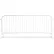 Queue Solutions CrowdMaster™ 1000 Steel Barricade, 100"L x 43"H, Bridge Feet, White