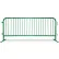 Queue Solutions CrowdMaster™ 1000 Steel Barricade, 100"L x 43"H, Flat Feet, Green
