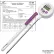 H-B Calibrated Electronic Stainless Steel Stem Thermometer -50/200C (-58/392F) 127mm Probe