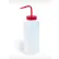 Bel-Art Wide-Mouth 1000ml (32oz) Polyethylene Wash Bottles, Red Polypropylene Cap, 53mm Closure 4Pk